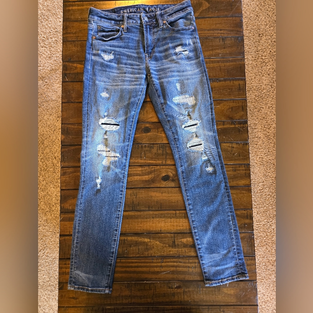 American Eagle NE(X)T LEVEL AIRFLEX Men's SKINNY Distressed 30x32